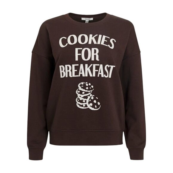 Splendid Tops - NWT Splendid Cookies For Breakfast Crewneck Sweatshirt Women Relaxed Graphic S